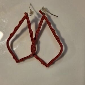 Kendra Scott Matte Red Open Sophee Earrings